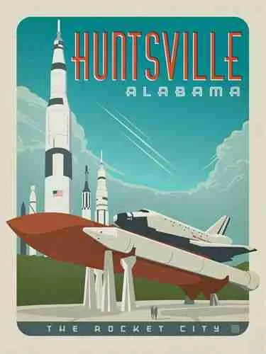 huntsville al the rocket city retro image huntsville al the rocket city retro image